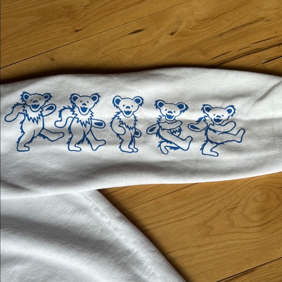 White Hoodie with Graphic Print - Picture 4 of 6